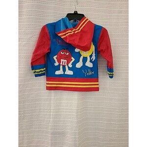 Vintage Official 1980's M&M's World Youth size 4T Rain Lined zip up Jacket